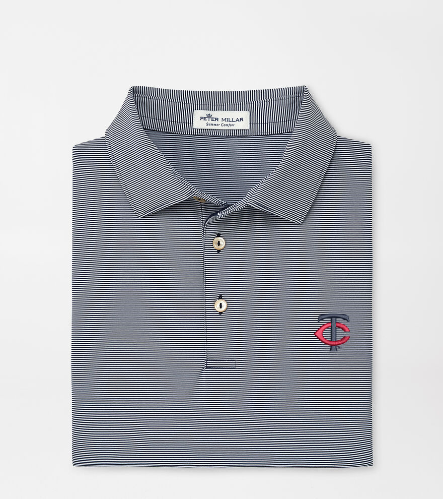 Minnesota Twins Jubilee Stripe Performance Polo image number 1