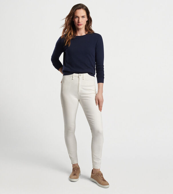 Karlie Stretch Sateen High Rise Pant