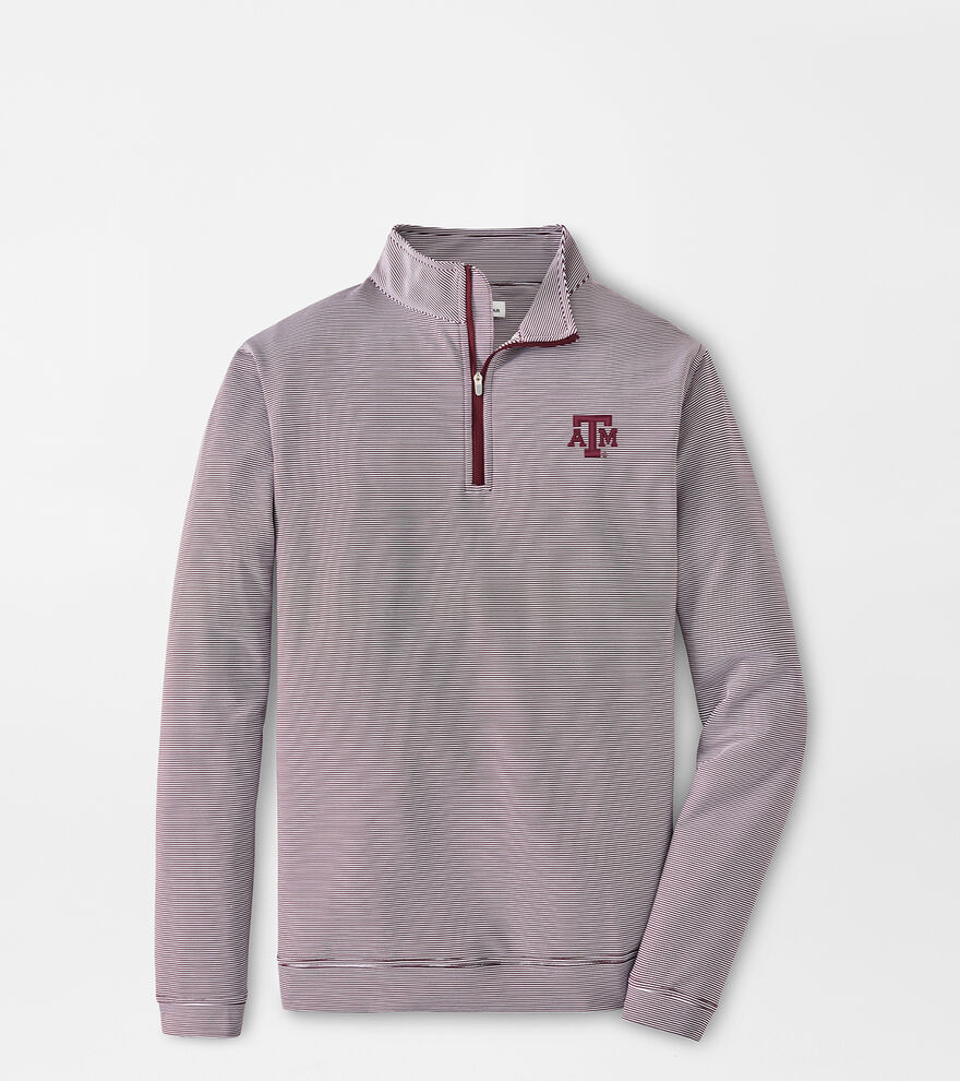 Texas A&M Sugar Stripe Performance Quarter-Zip image number 1