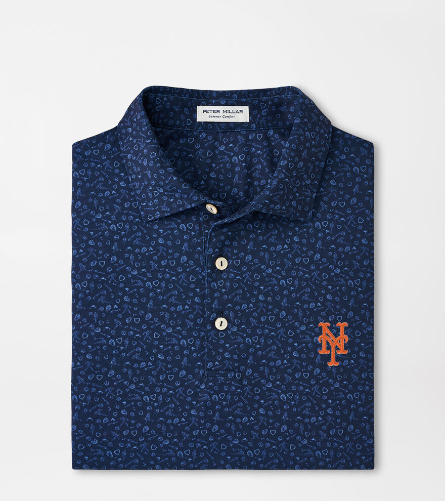 New York Mets Batter Up Performance Jersey Polo image number 1