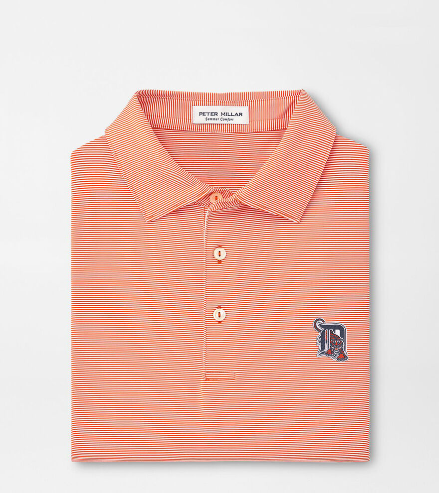 Cooperstown Detroit Tigers Jubilee Stripe Performance Polo image number 1