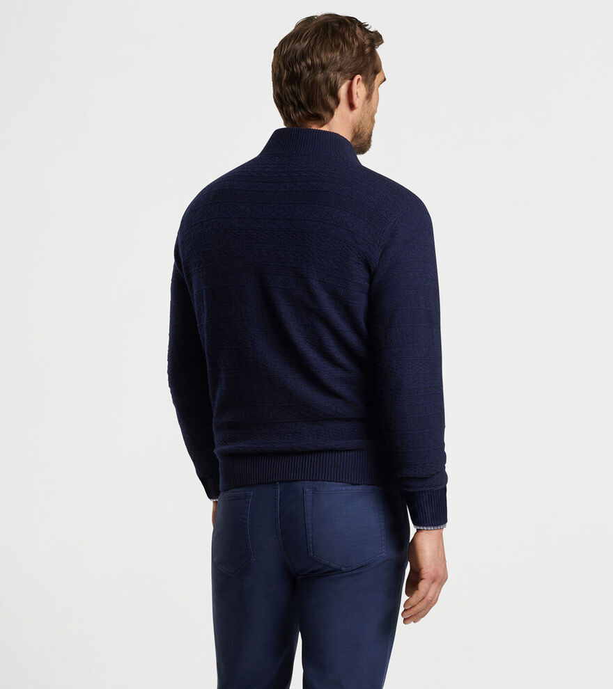 Crescent Texture Quarter-Zip Sweater image number 3