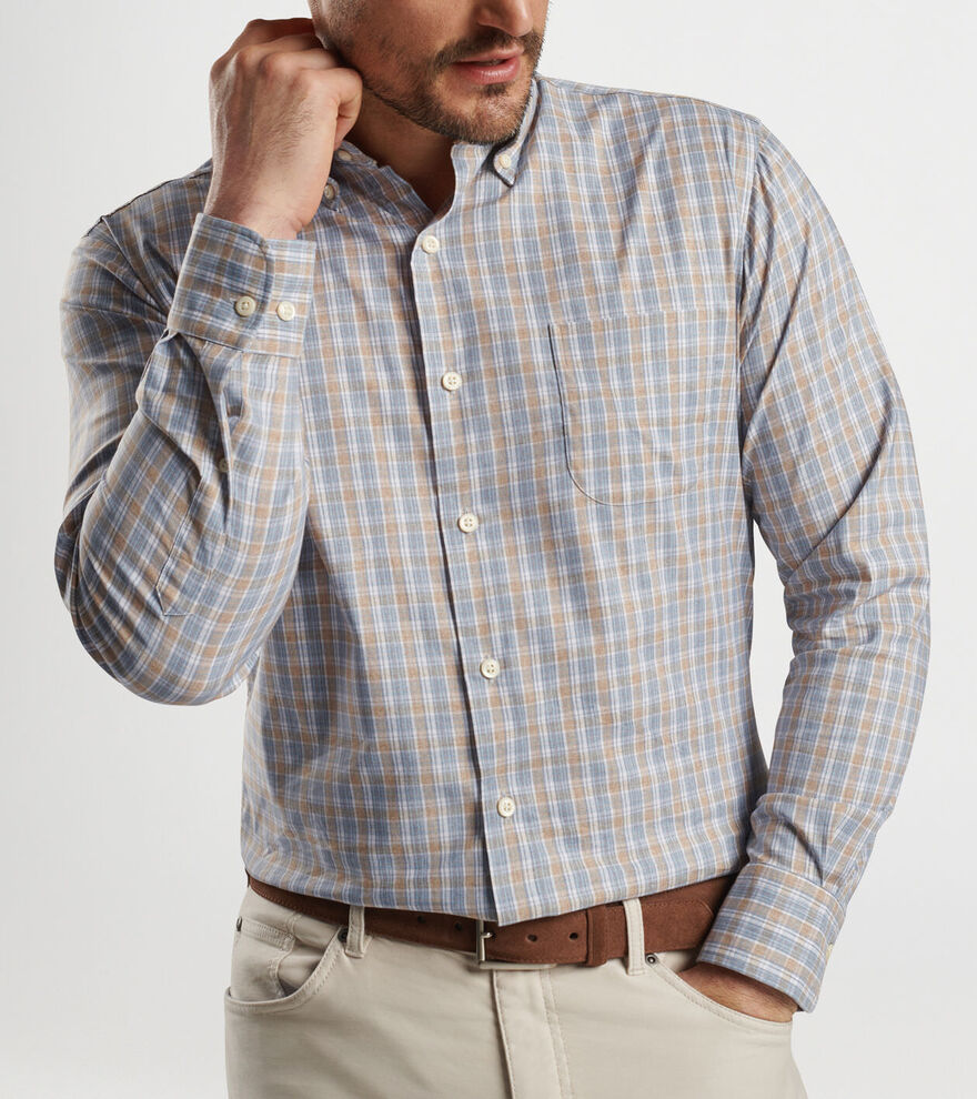 Powell Crown Lite Cotton-Stretch Sport Shirt image number 4