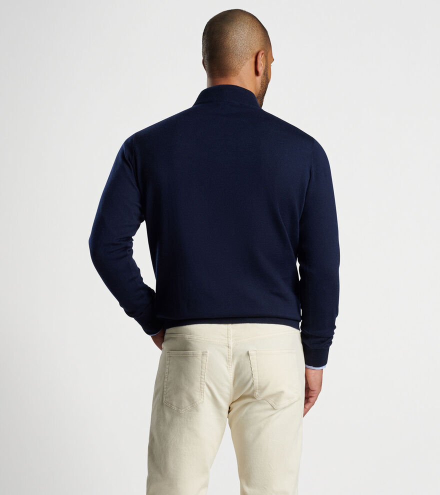 Autumn Crest Suede Trim Quarter-Zip image number 4