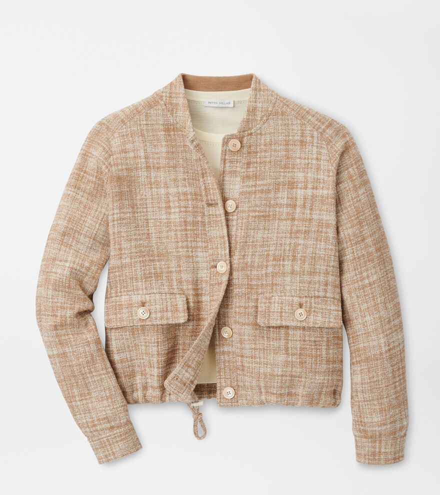 Valletta Tweed Effortless Bomber Jacket image number 2