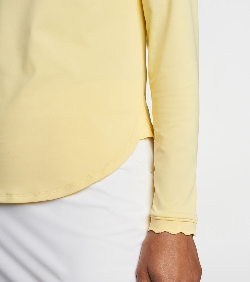 Opal Long-Sleeve Stretch Jersey Polo image number 4