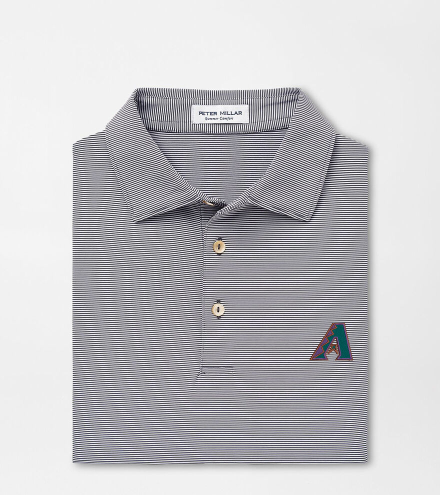 Cooperstown Arizona Diamondbacks Jubilee Stripe Performance Polo image number 1