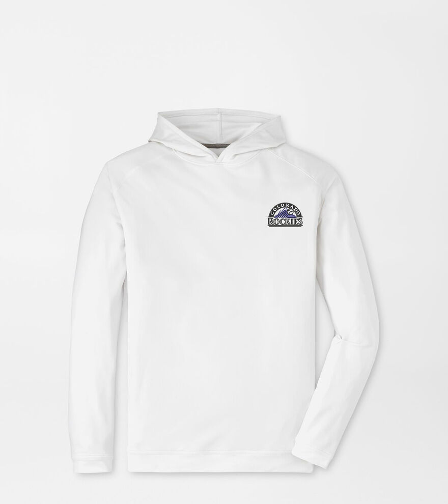 Cooperstown Colorado Rockies Pine Performance Hoodie image number 1