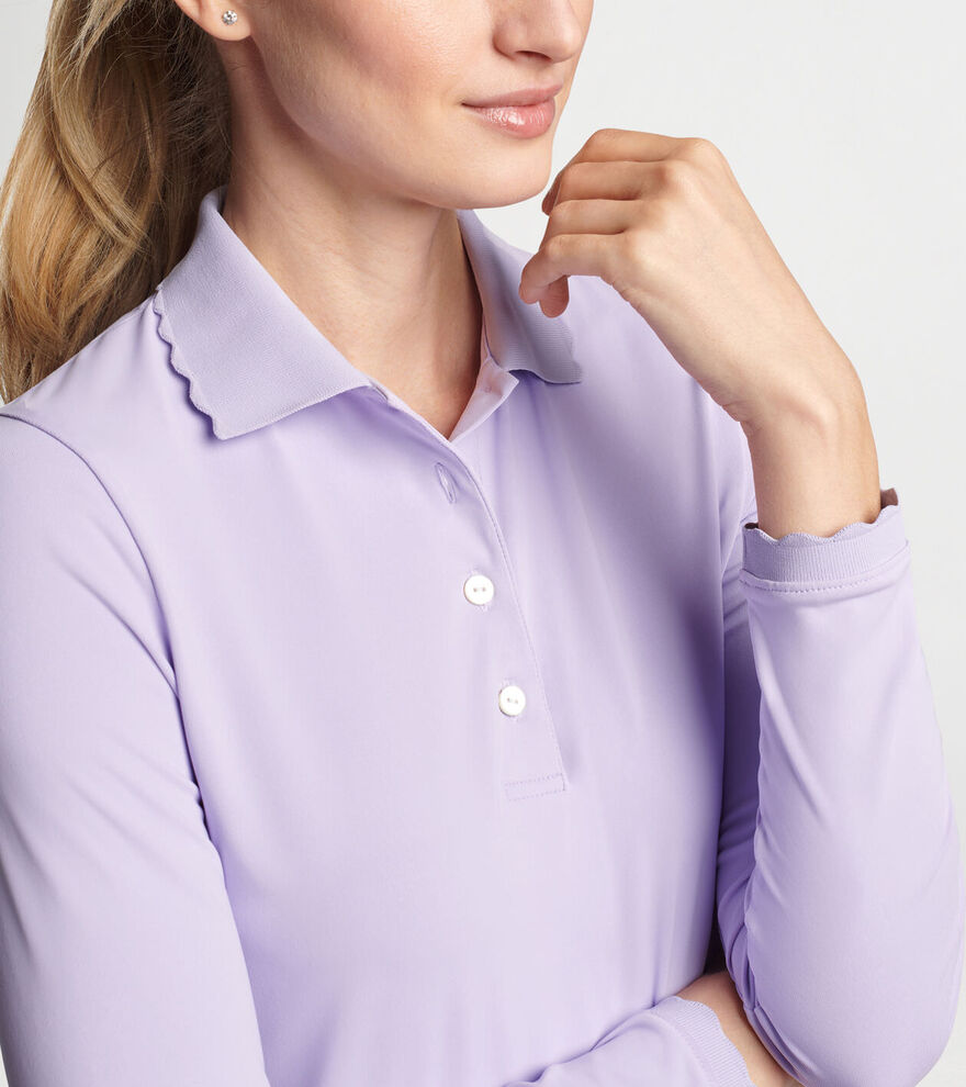 Opal Long Sleeve Stretch Jersey Polo image number 5