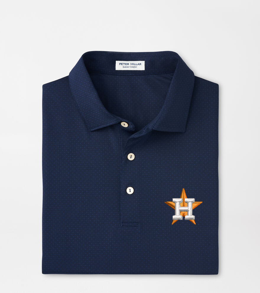 Houston Astros Tesseract Performance Jersey Polo image number 1