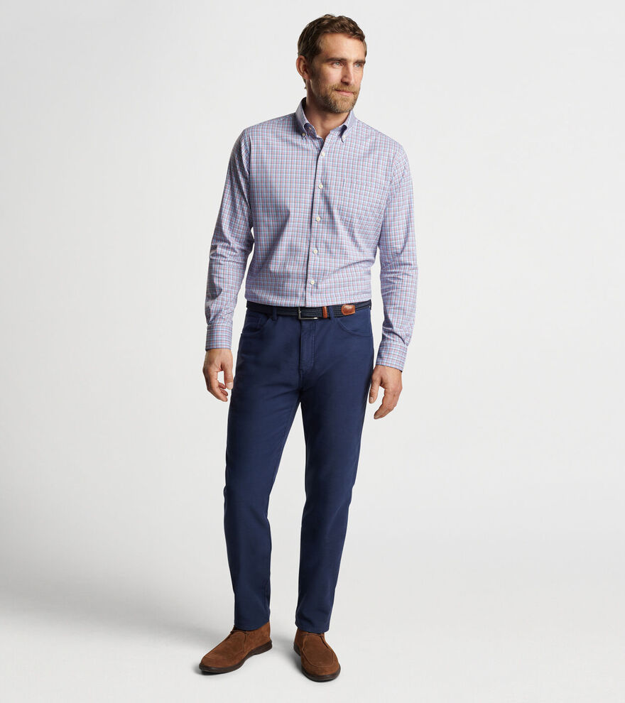 Albert Crown Lite Cotton-Stretch Sport Shirt image number 2