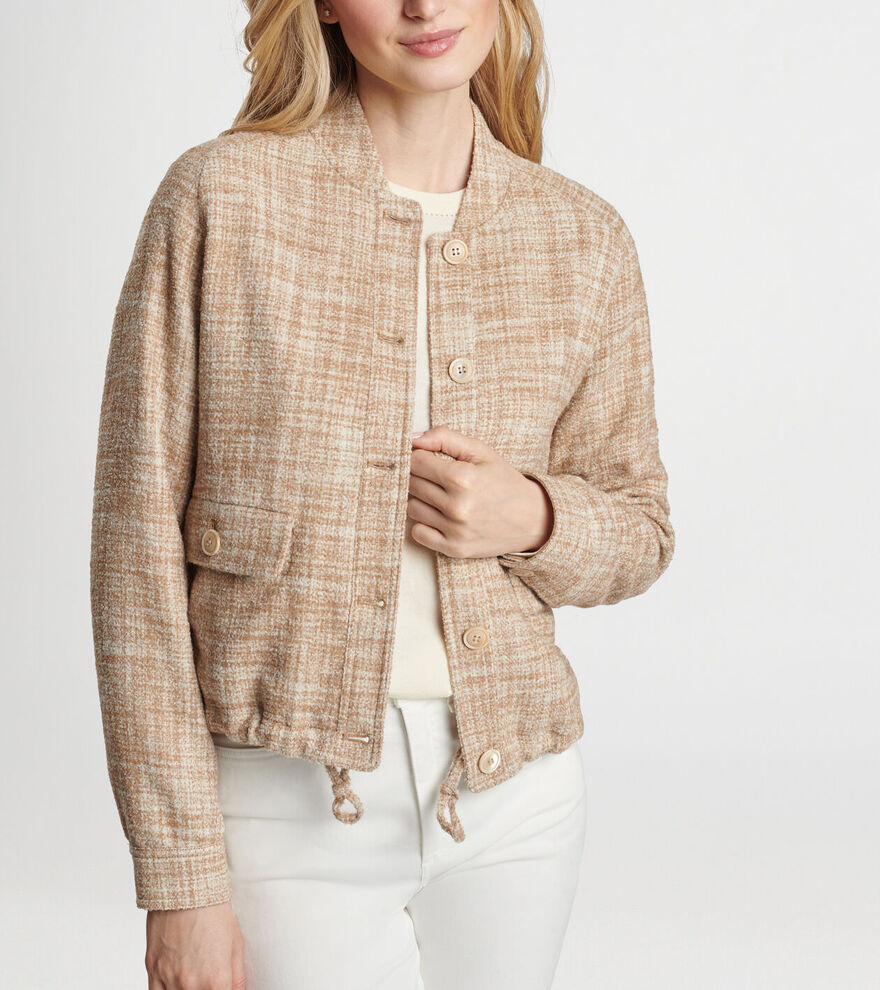 Valletta Tweed Effortless Bomber Jacket image number 5