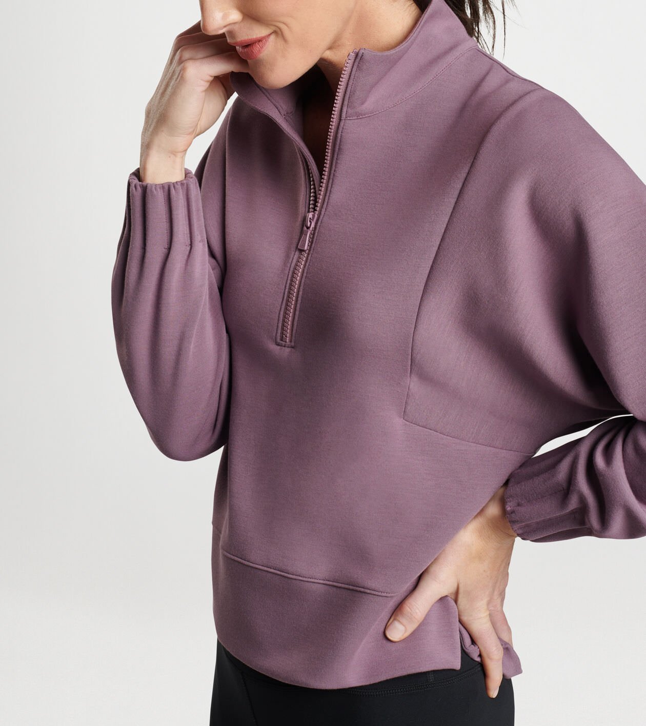 Flora Knit Half Zip Pullover