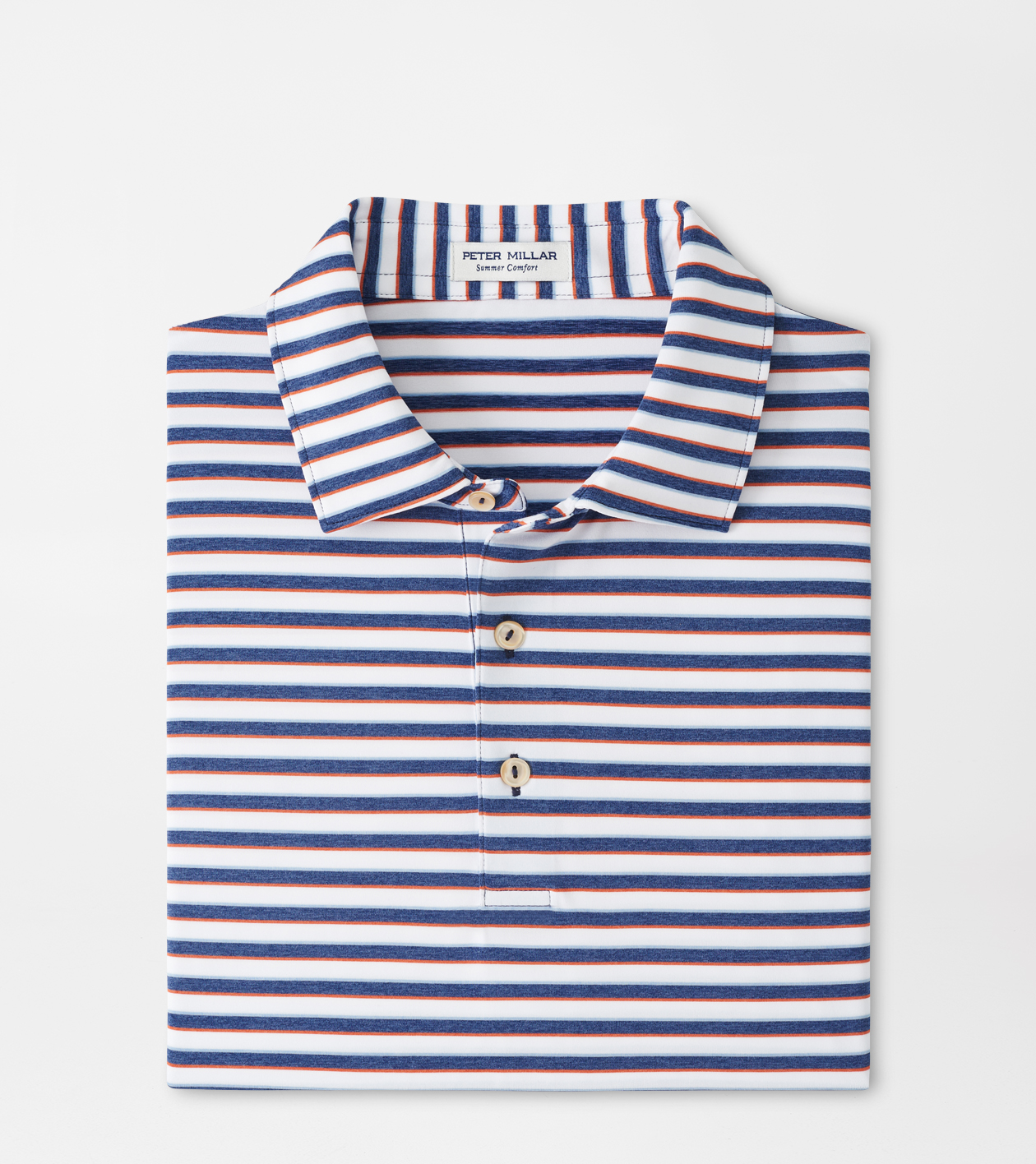 PETER MILLAR Hammered Performance Jersey Polo in Surfboard