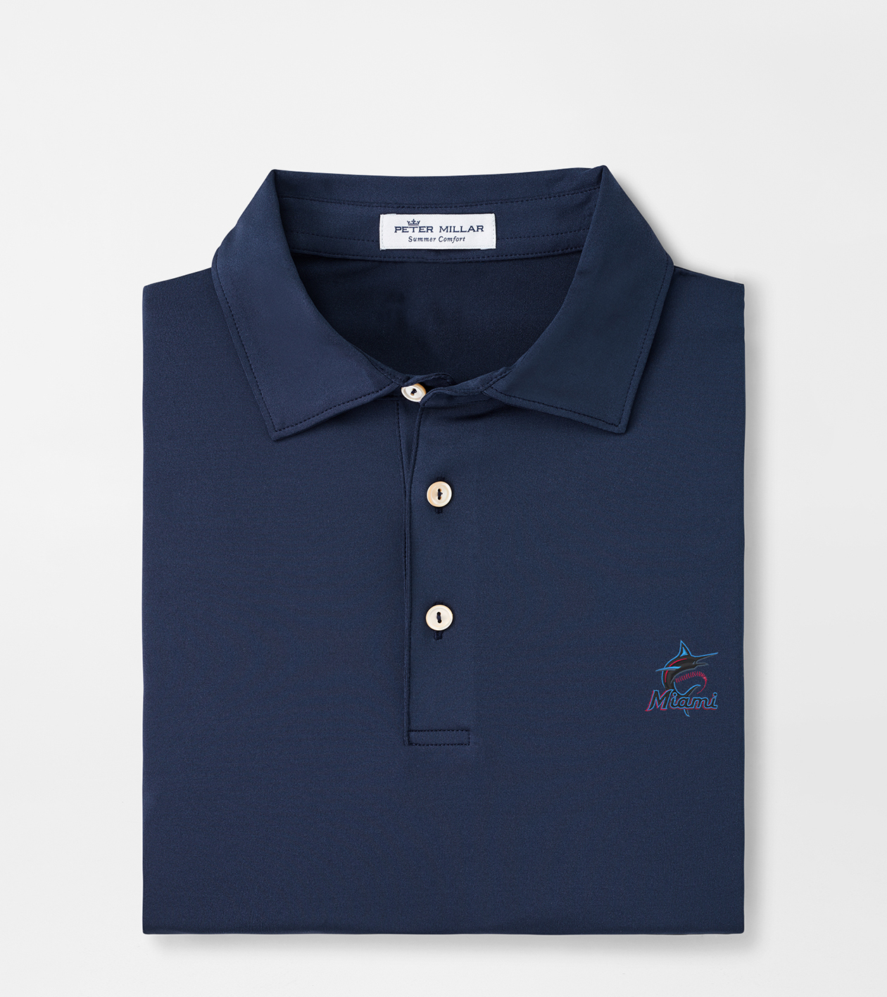 Miami Marlins Prestwick Printed Performance Polo