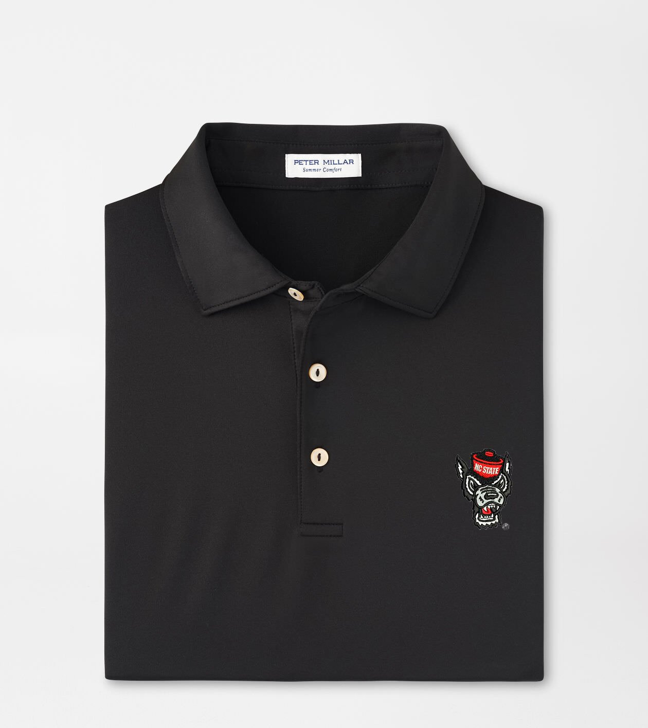 NC State Wolfpack Solid Performance Jersey Polo (Sean Self Collar)