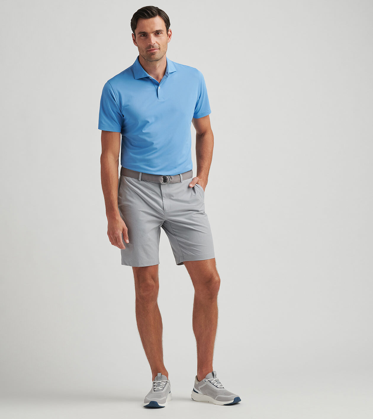 PETER MILLAR NWT Crown Crafted Surge Performance Short in Gale Grey newest // 44