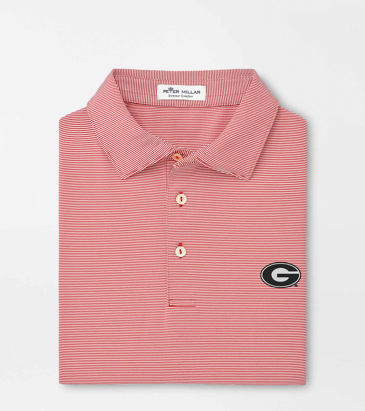 Peter Millar Georgia Bulldogs Pocket Polo - Charcoal Custom - Size M - New store