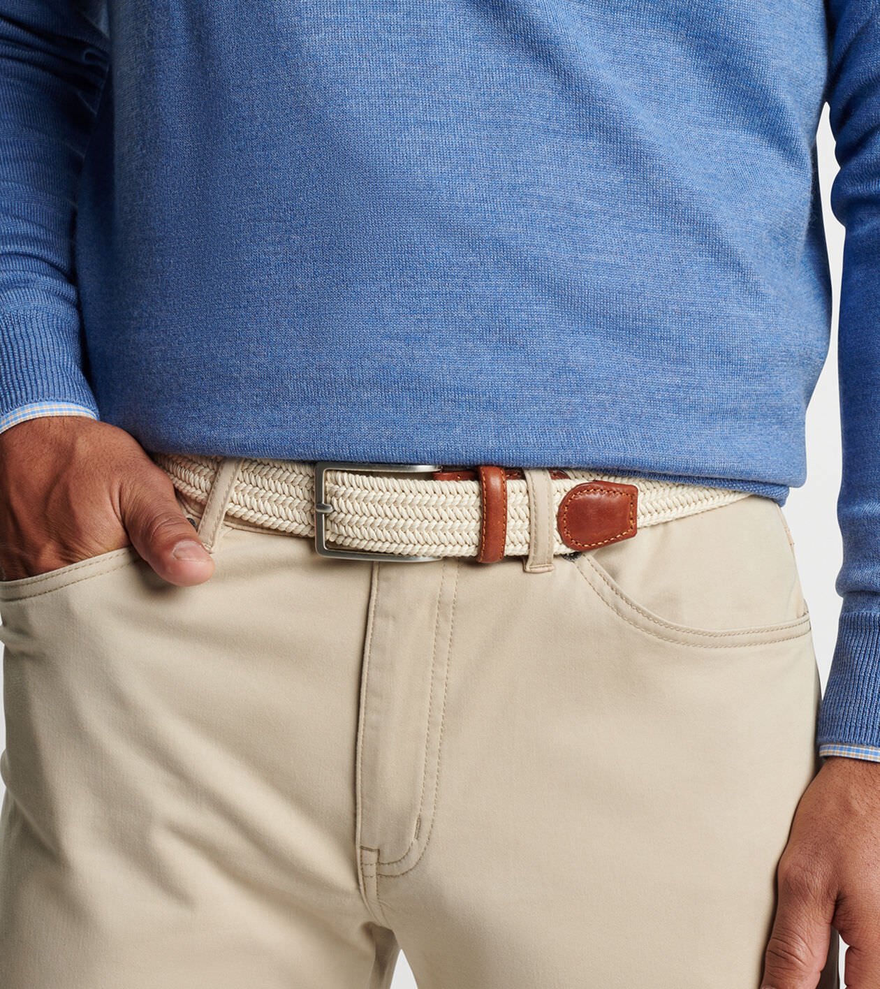 Waxed Braided Belt | Men's Belts | Peter Millar