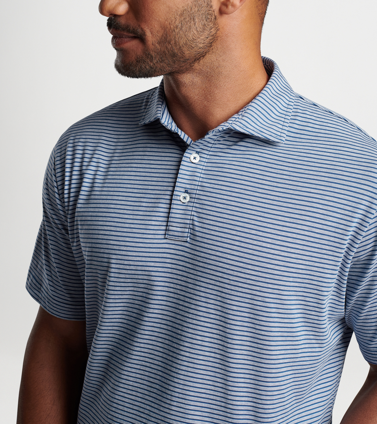 Crown Comfort Cotton Polo Trip Stripe