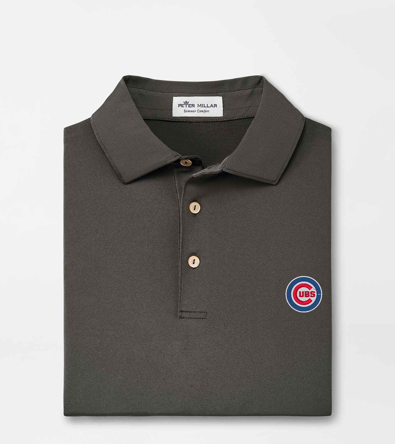 Chicago Cubs Hairline Stripe Performance Polo Sky / M