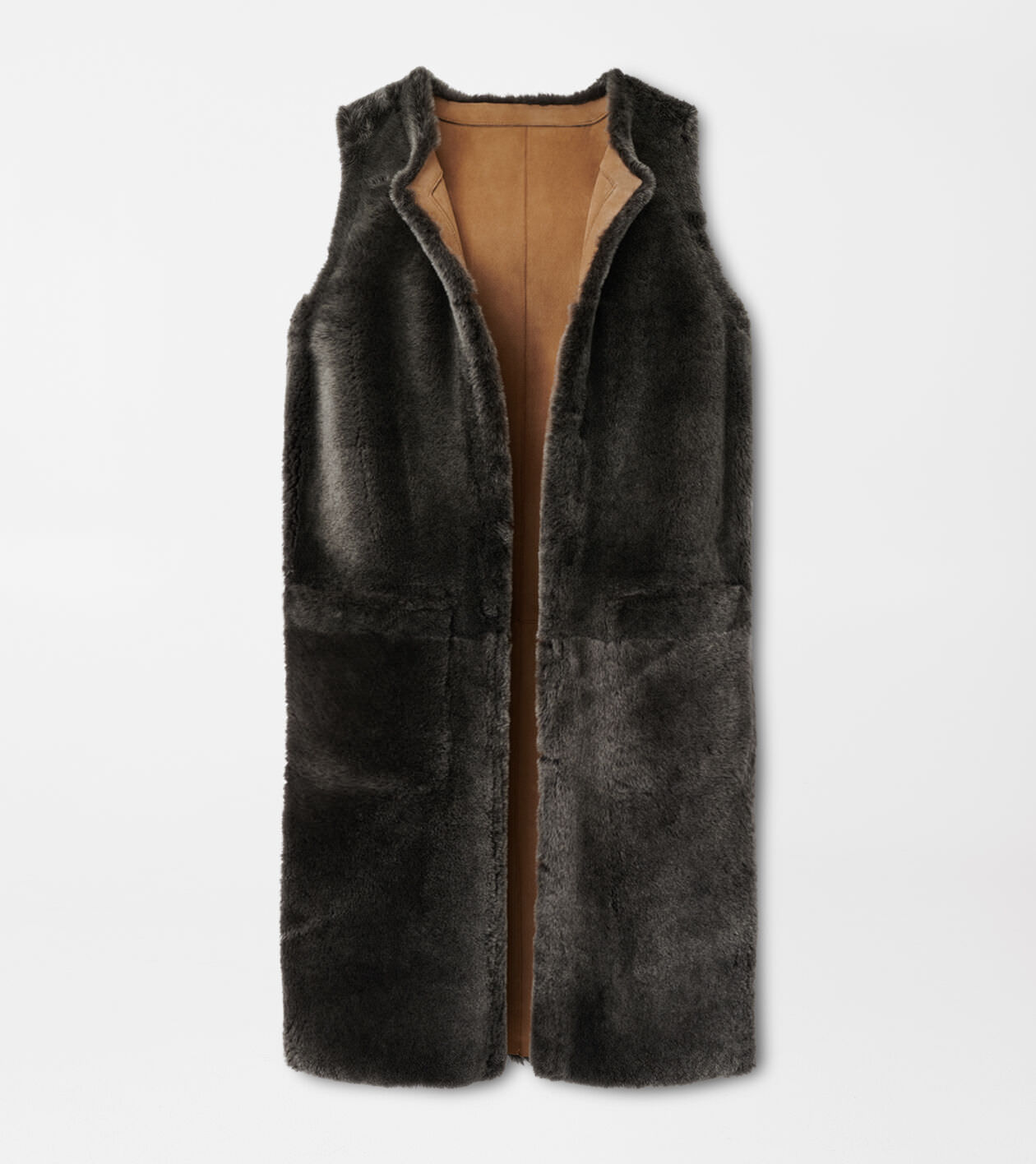 Amelie Reversible Shearling Long Vest