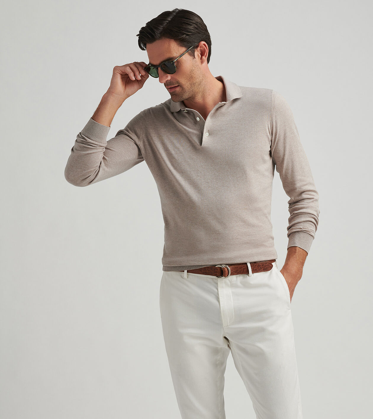 Mariner Sea Island Cotton Sweater Polo