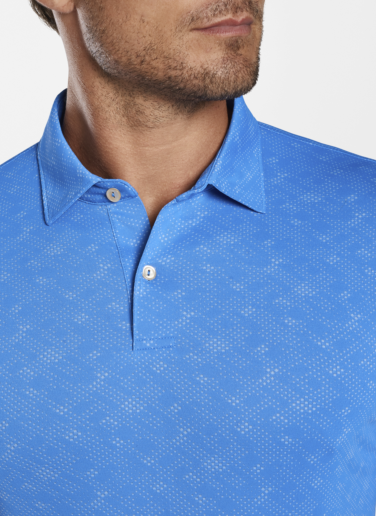 Carl Geometric Performance Jacquard Polo by Peter Millar