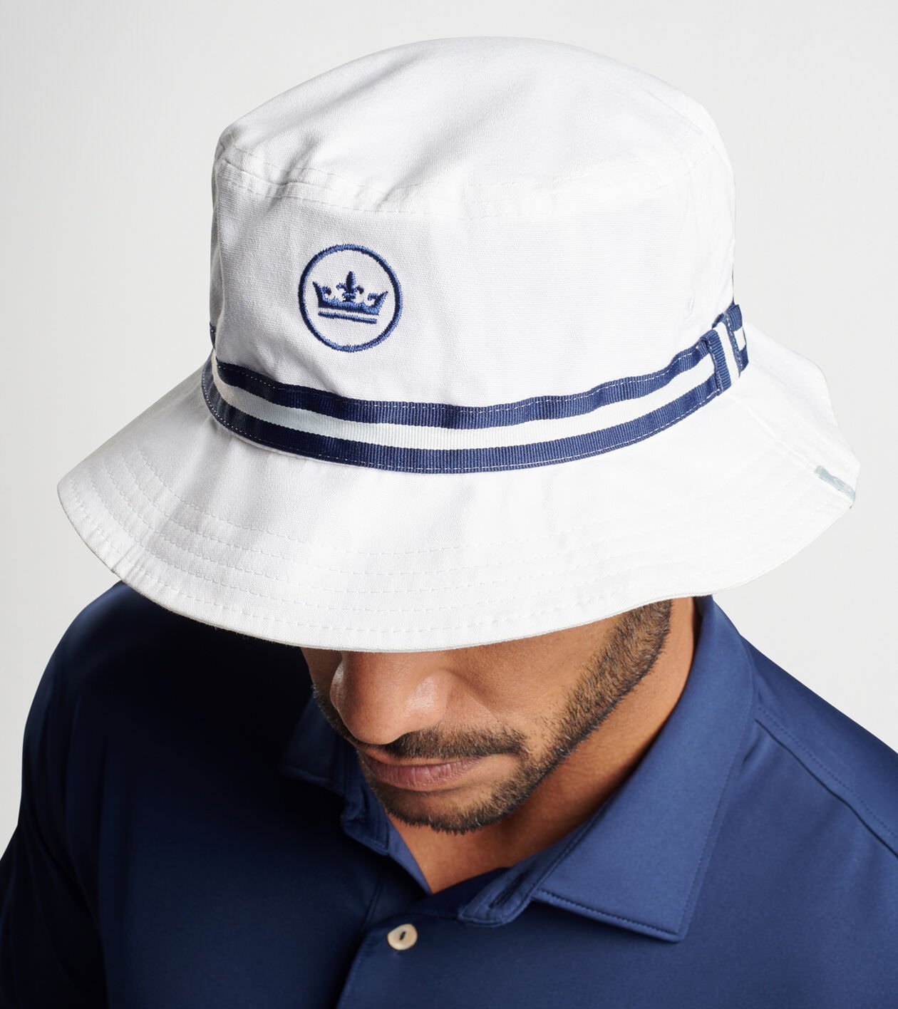 Peter Millar Crown Seal Oxford Bucket Hat