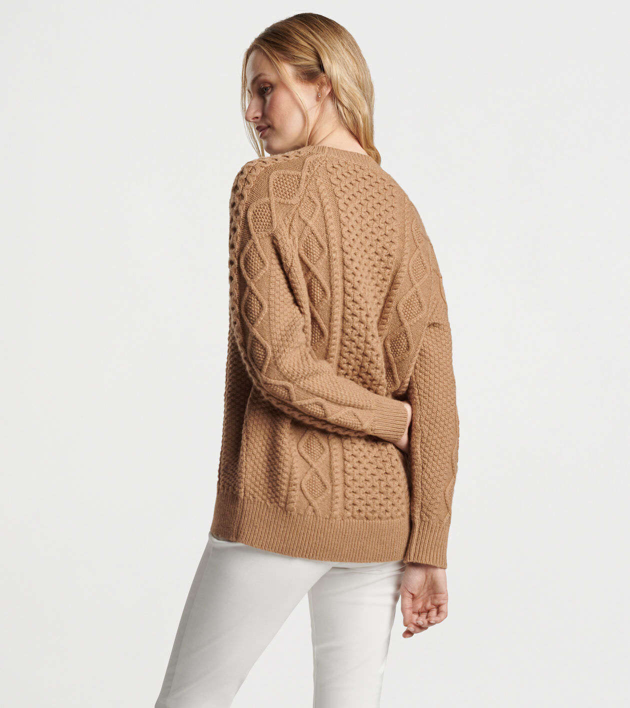 Grace Cable Knit Crew Sweater