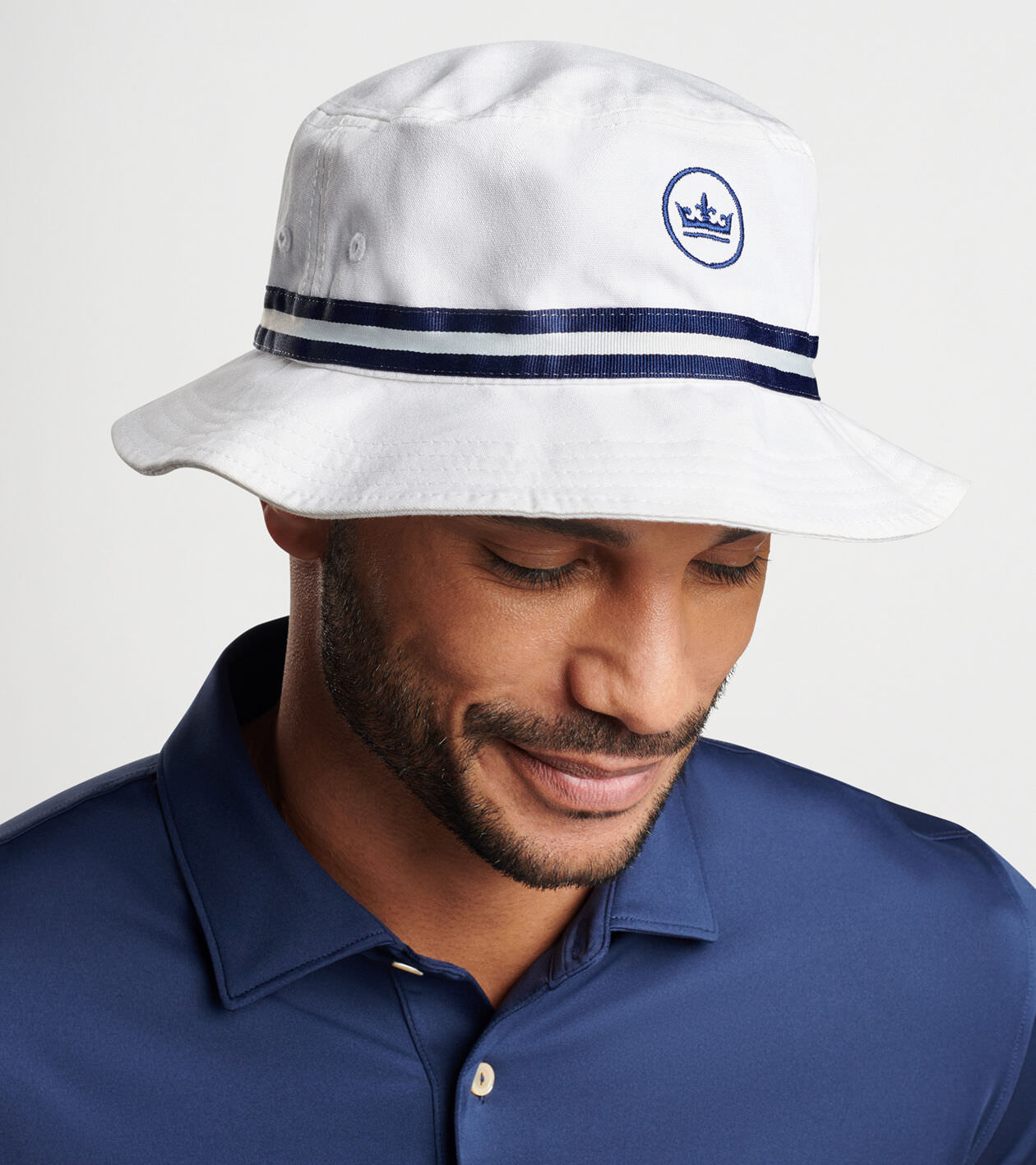 Peter Millar Crown Seal Oxford Bucket Hat