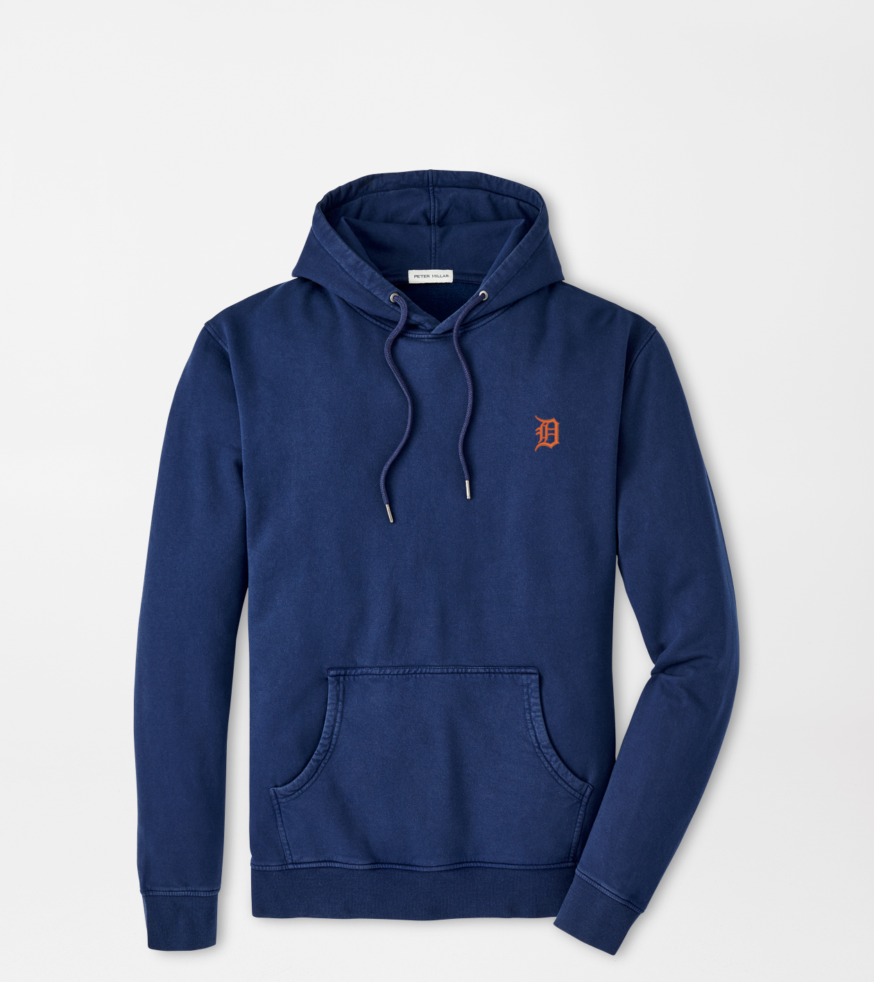 Detroit Tigers Inspired Vintage Wash Hooded Sweatshirt 