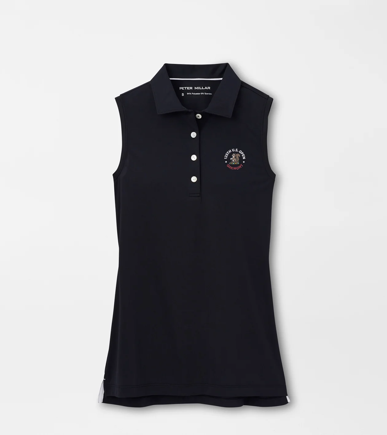 125th U.S. Open Banded Sport Mesh Sleeveless Button Polo