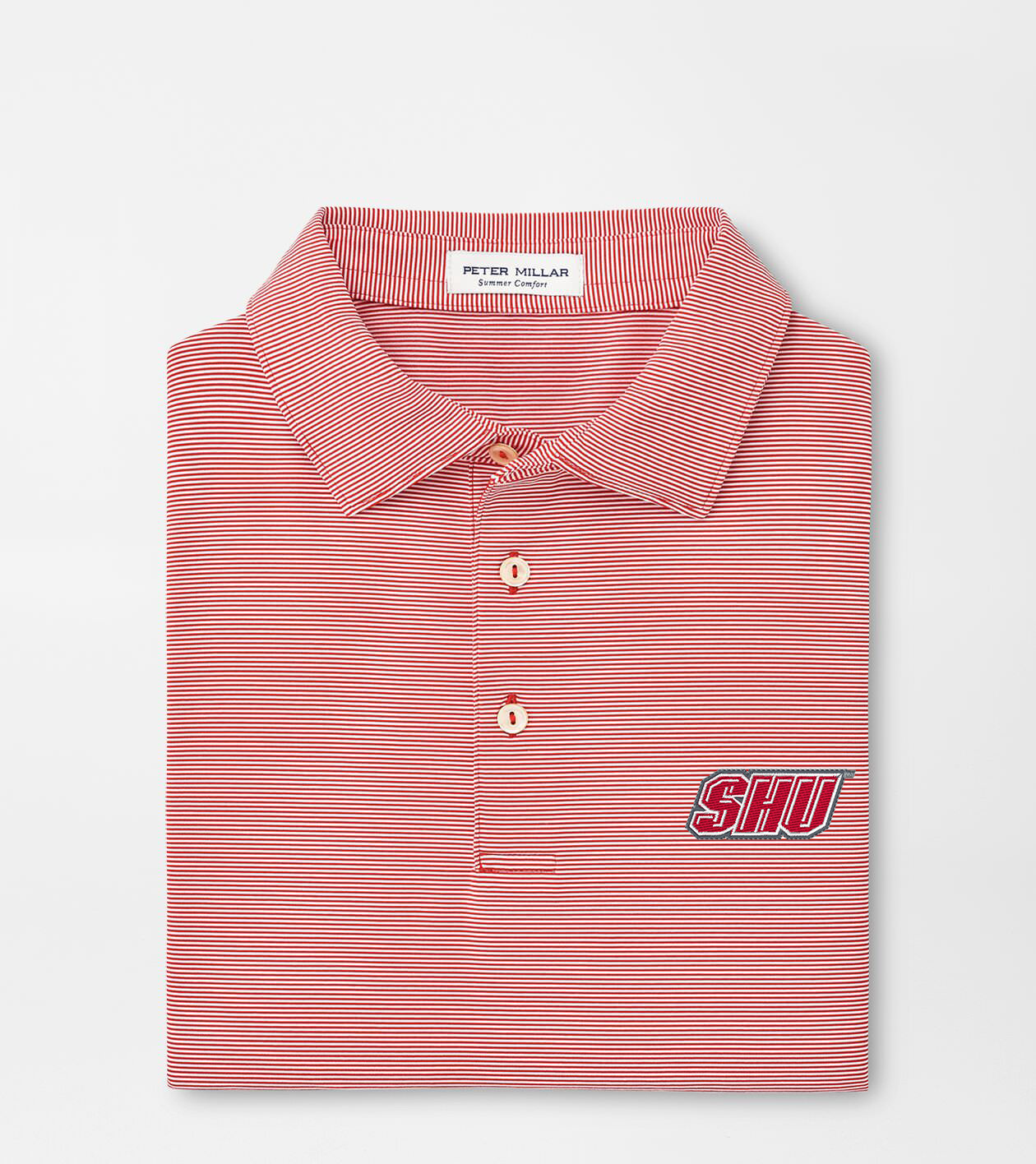 Sacred Heart Jubilee Stripe Performance Polo | Men's Collegiate