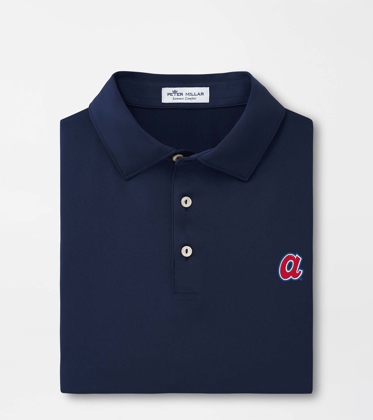 Atlanta Braves Cooperstown Hairline Stripe Performance Polo