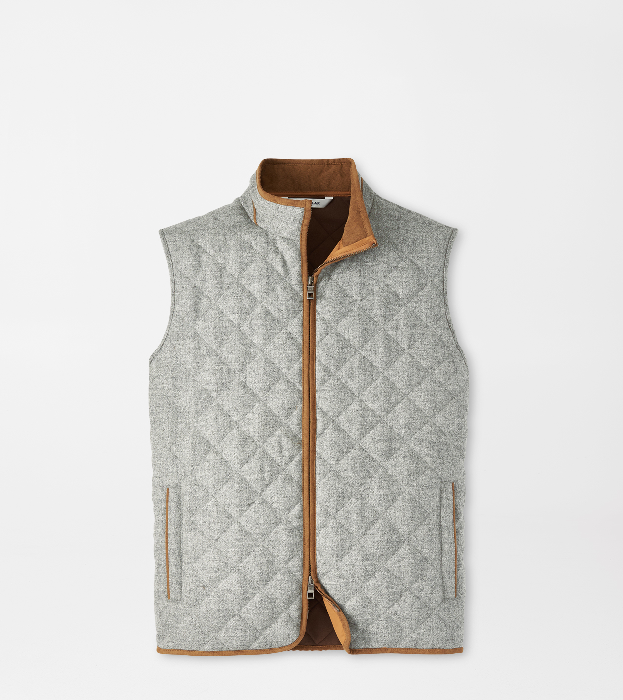 Peter Millar Essex Quilted Wool Travel Vest: Claret