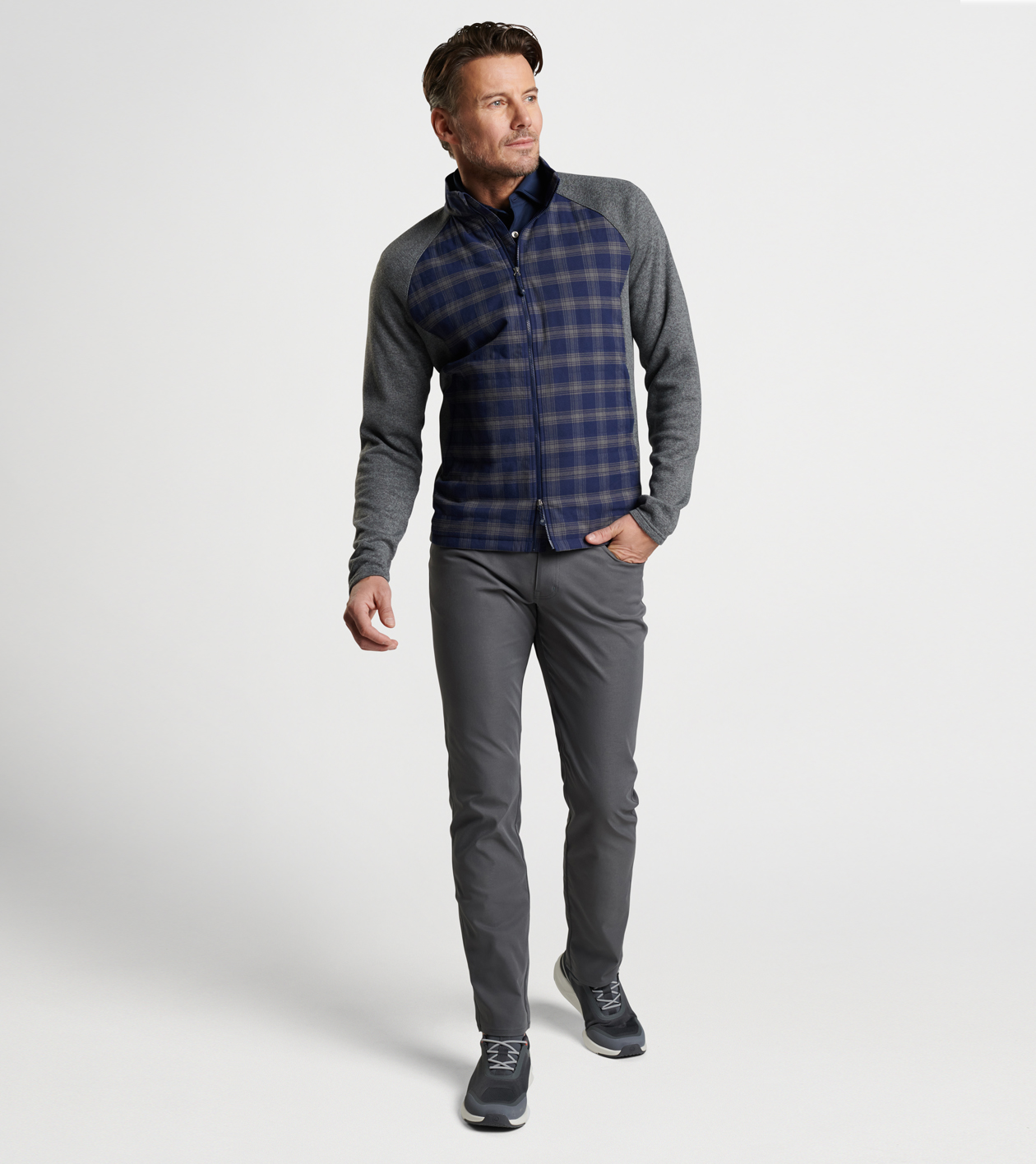 Merge Elite Flannel Hybrid Jacket | Men's Jackets & Coats | Peter