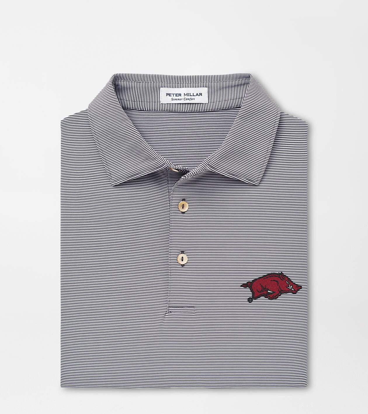 Arkansas Jubilee Stripe Performance Polo