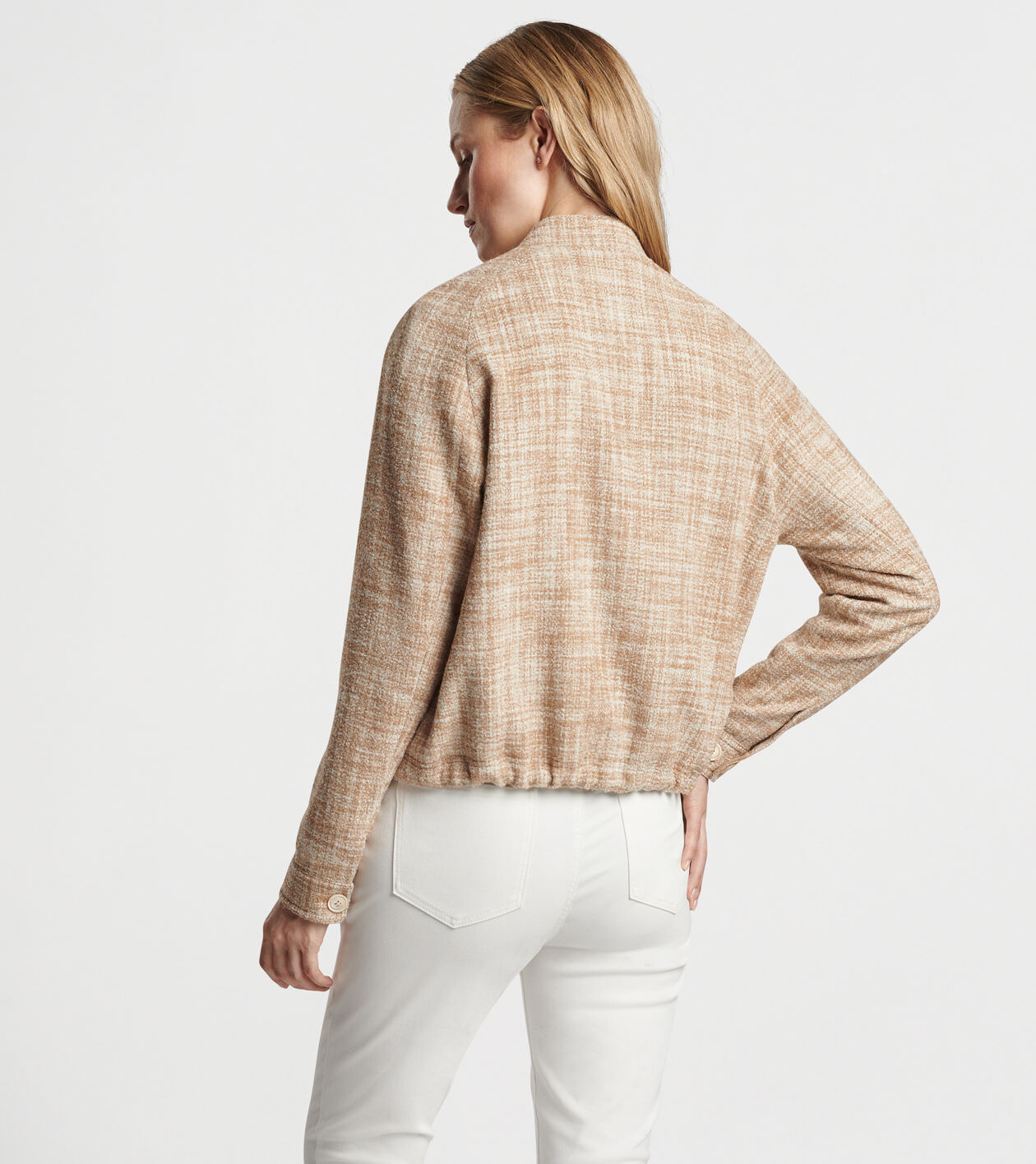 Valletta Tweed Effortless Bomber Jacket