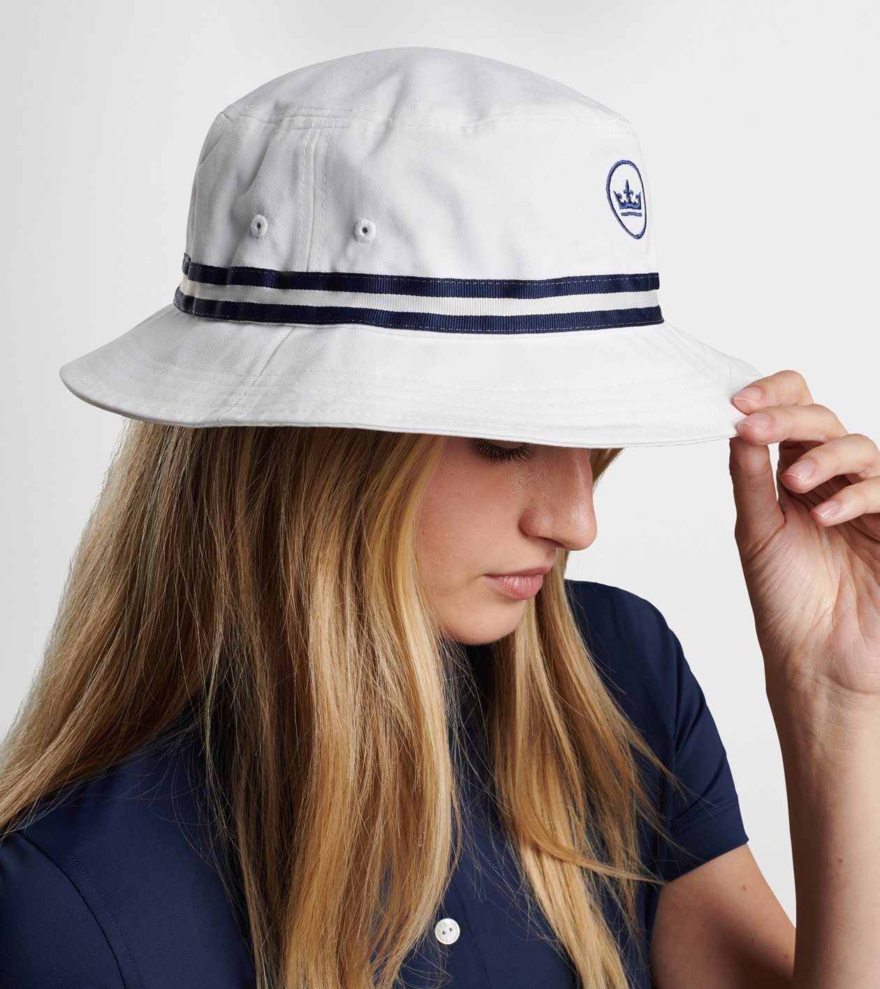 Peter Millar Crown Seal Oxford Bucket Hat