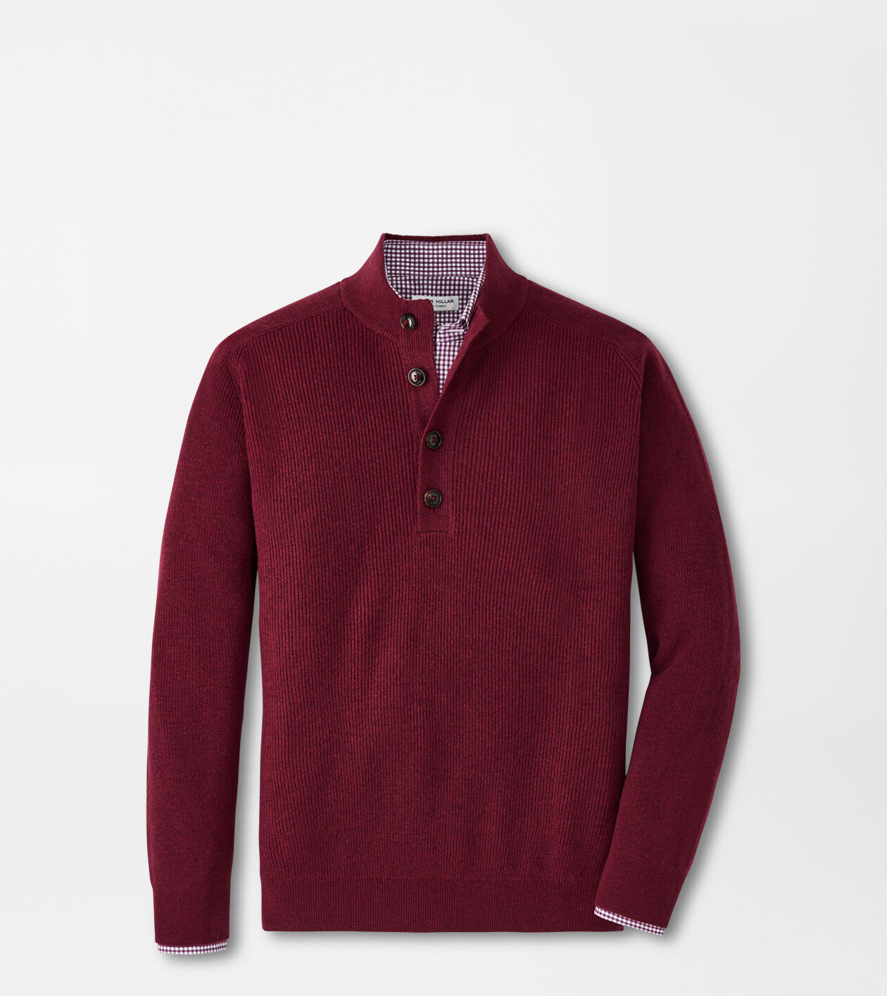 Ruxton Rib Button Mock Sweater