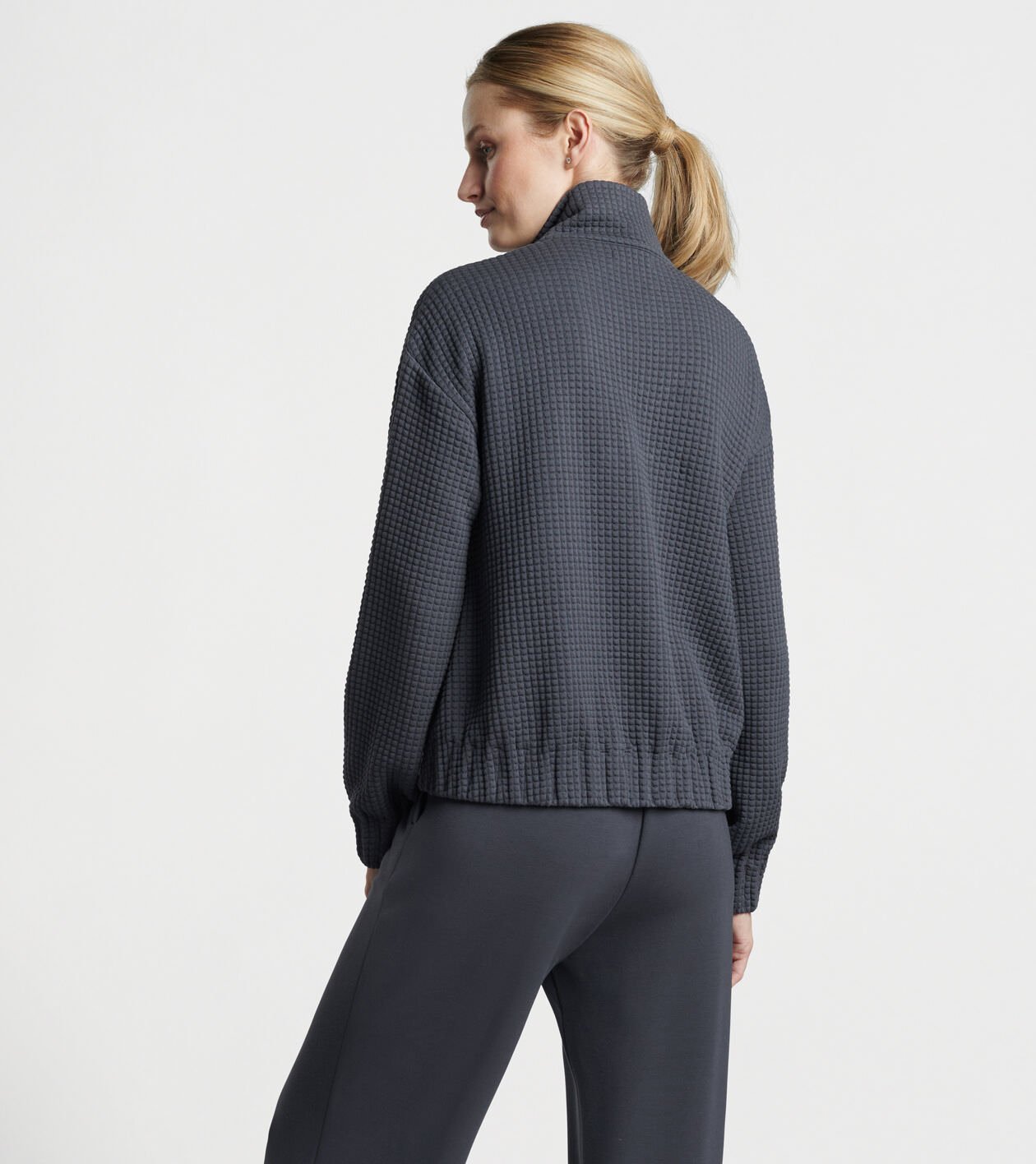 Flora Knit Jacquard Full Zip Layer