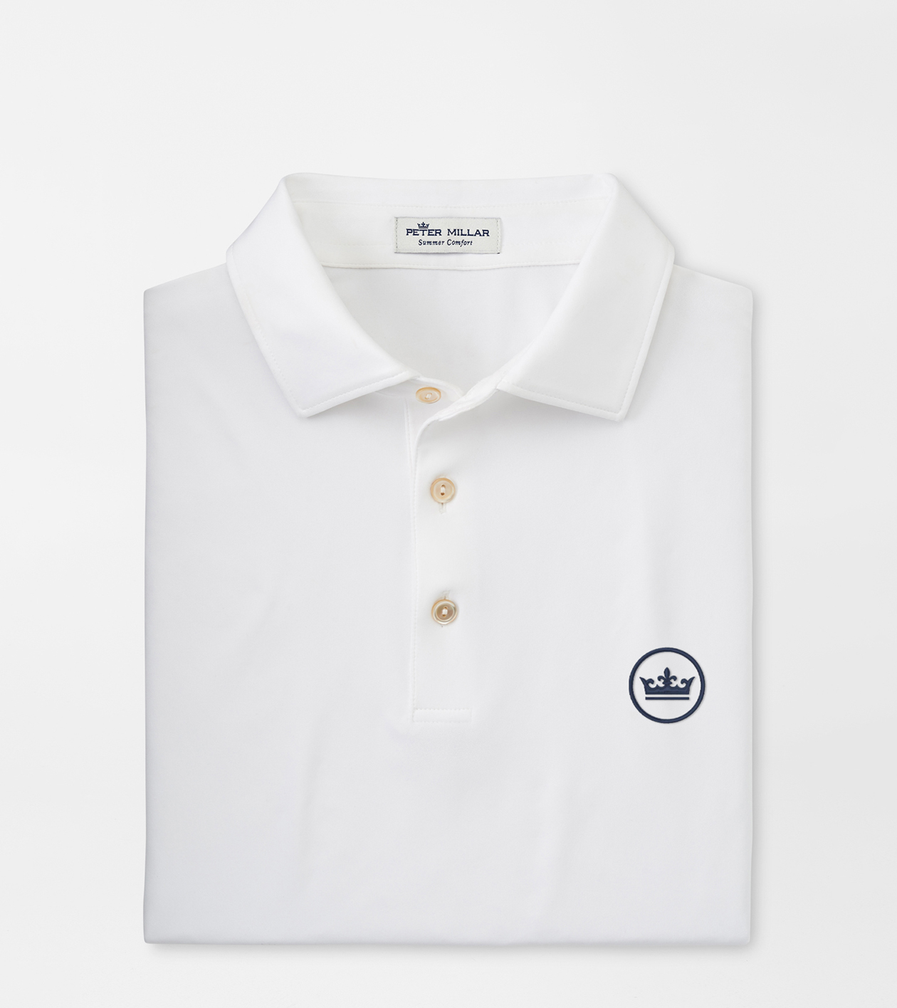 Crown Seal Solid Performance Jersey Polo | Men's Golf Polos | Peter Millar