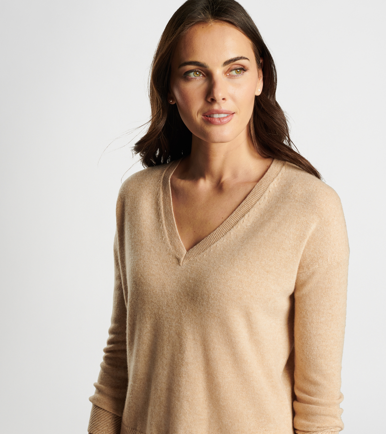Artisan Crafted Cashmere V-Neck Sweater | Women's Tops