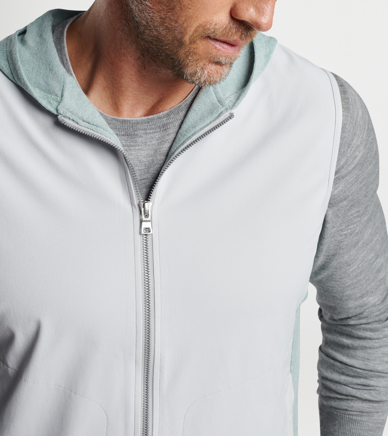 Solstice Performance Hybrid Full-Zip Hoodie Vest