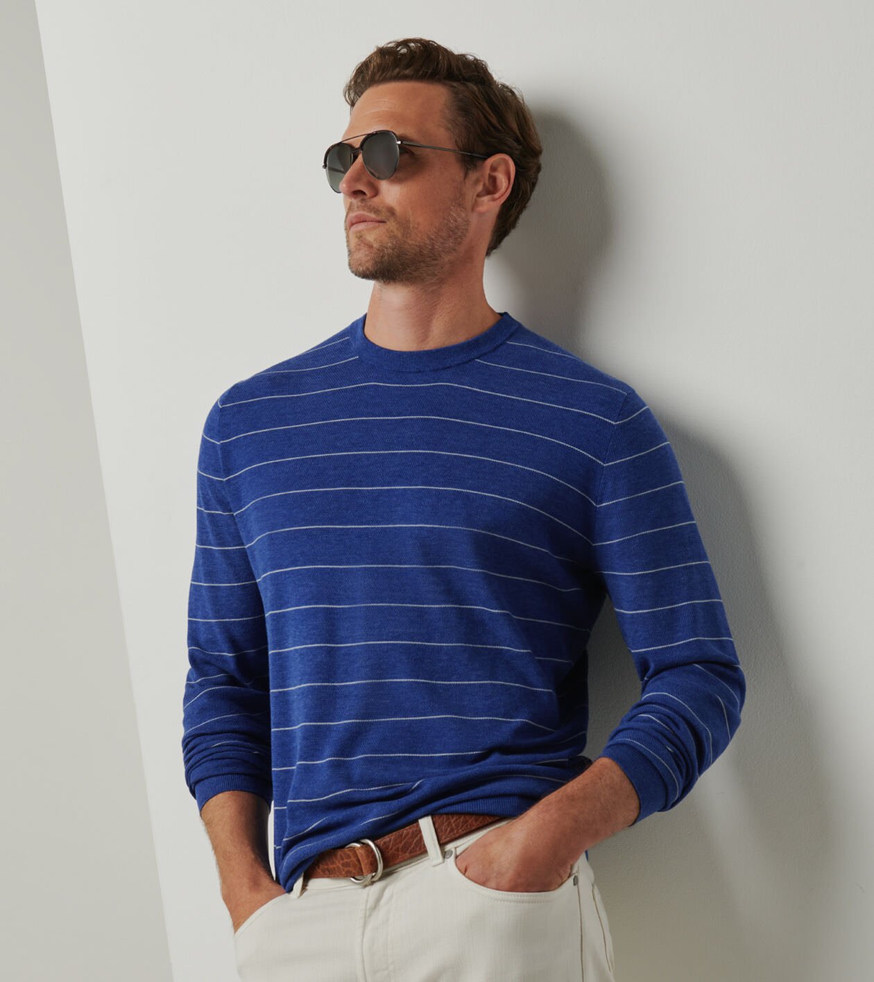 Hastings Stripe Crew Sweater