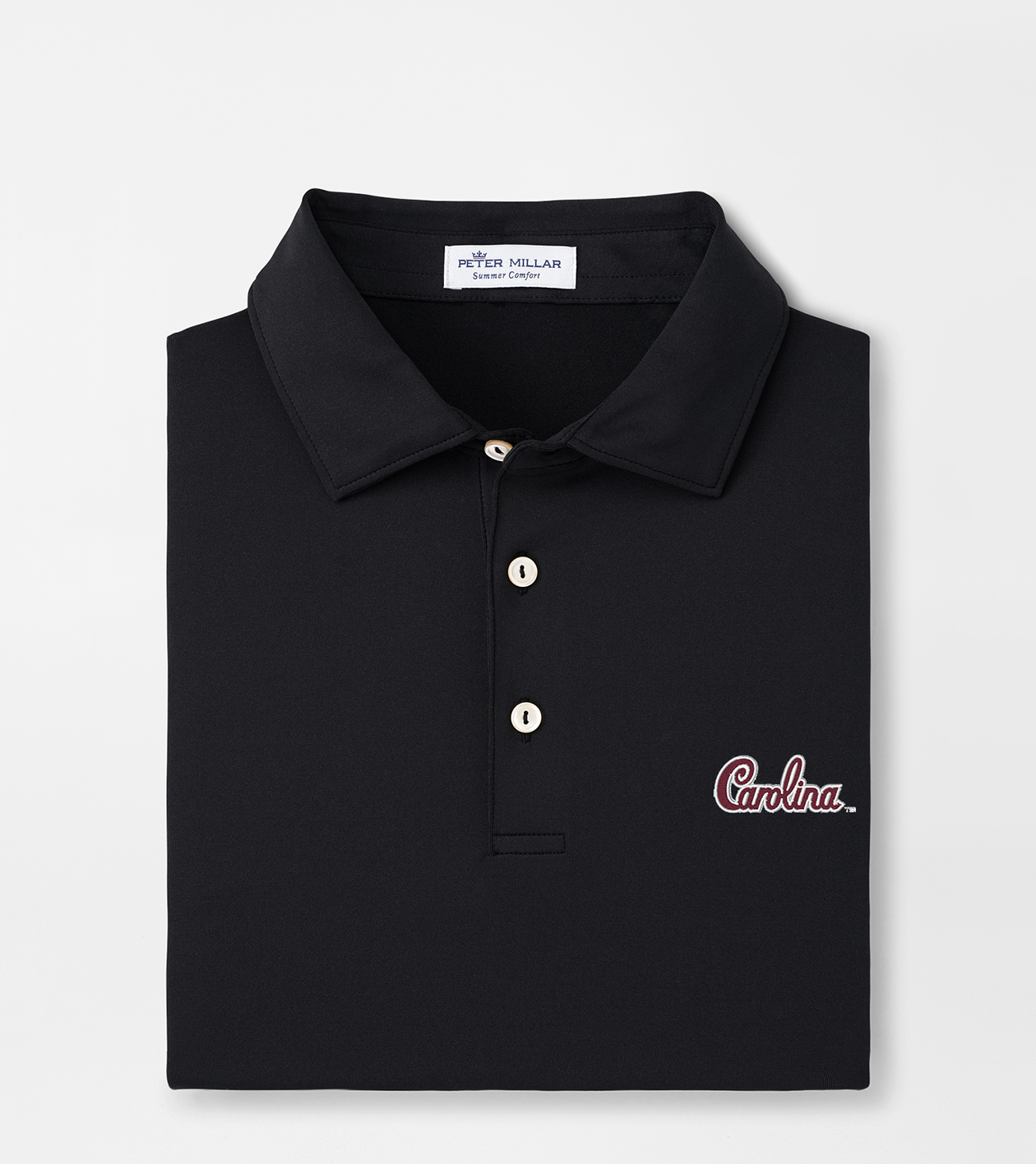 South Carolina Script Solid Performance Jersey Polo (Sean Self Collar)