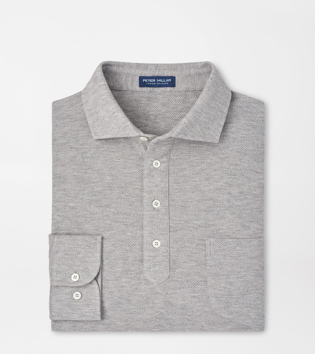 Ramble Long-Sleeve Cotton Cashmere Polo