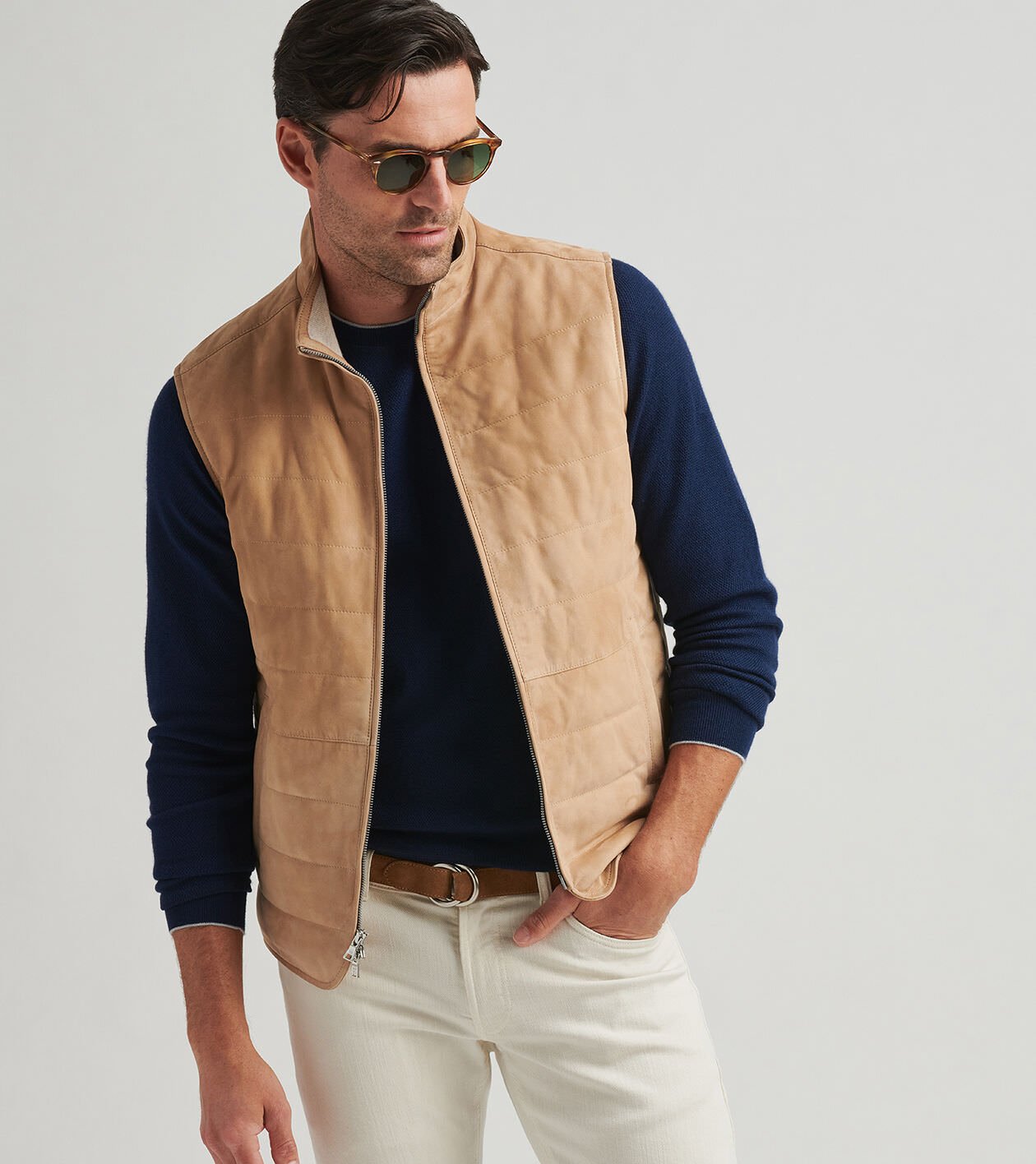 Featherweight Suede Vest