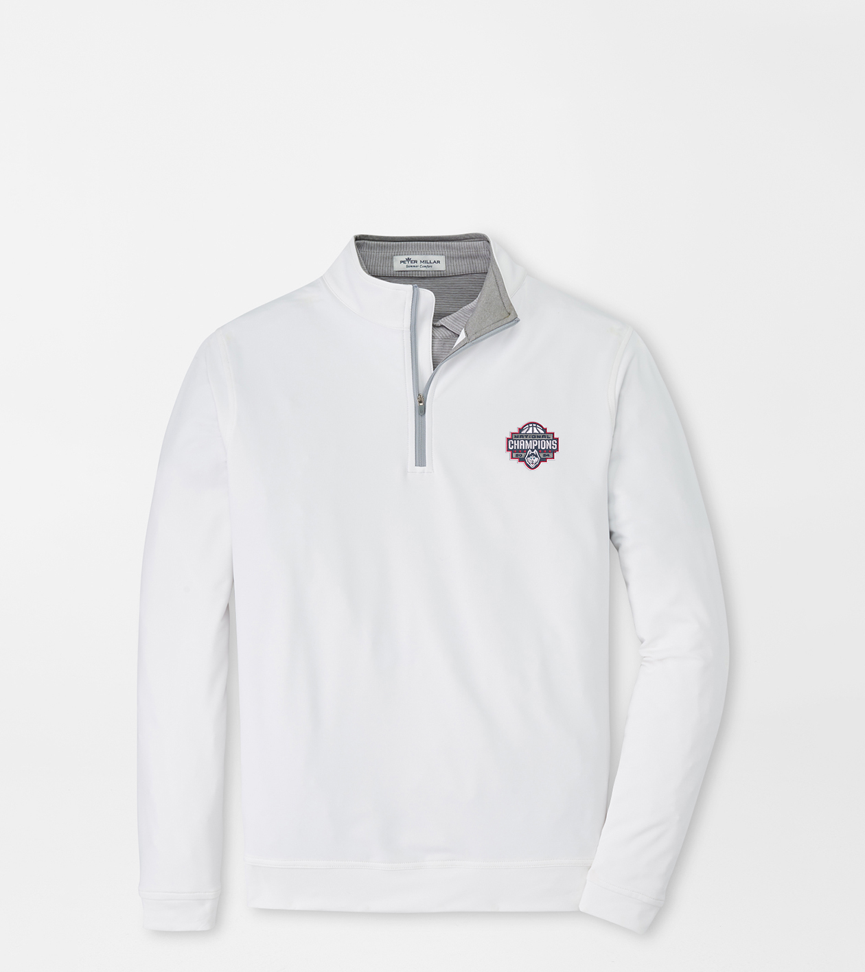 Uconn National Champion Perth Performance Quarter Zip Men S Collegiate Apparel Peter Millar